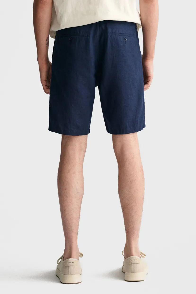 Чоловічі темно-сині лляні шорти RELAXED LINEN DS 5