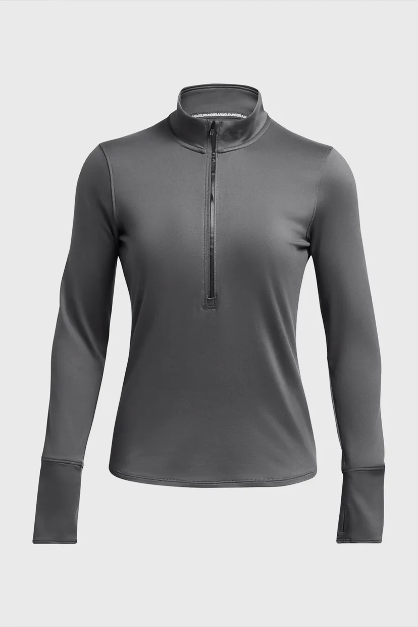 Женская серая спортивная кофта UA Launch Pro Half Zip 4