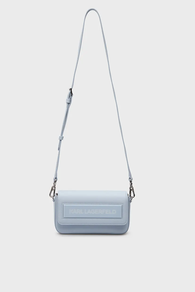 Жіноча блакитна сумка IKON K SM FLAP SHB LEATHER 6