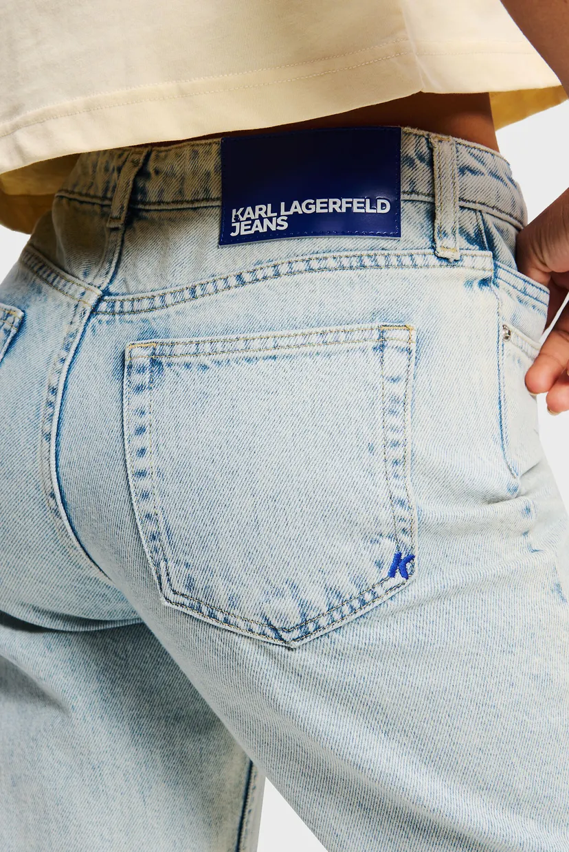 Женские голубые джинсы klj mom denim 4