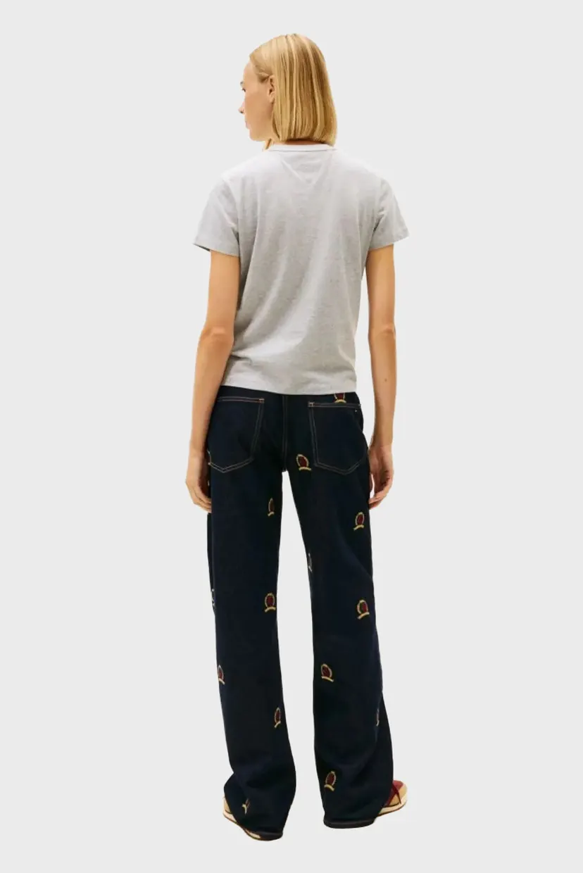 Женская светло-серая футболка REG TJ FLAG 3