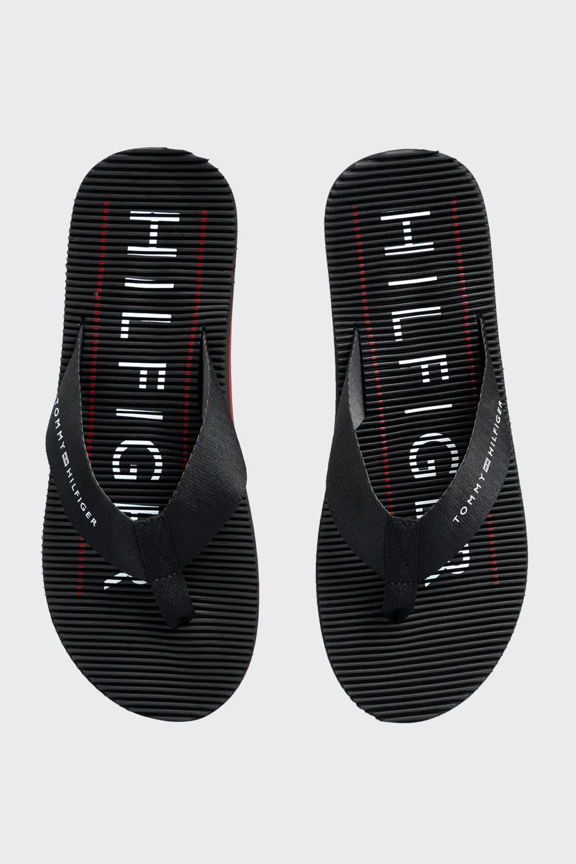 Мужские черные вьетнамки MASSAGE FOOTBED BEACH SANDAL 4