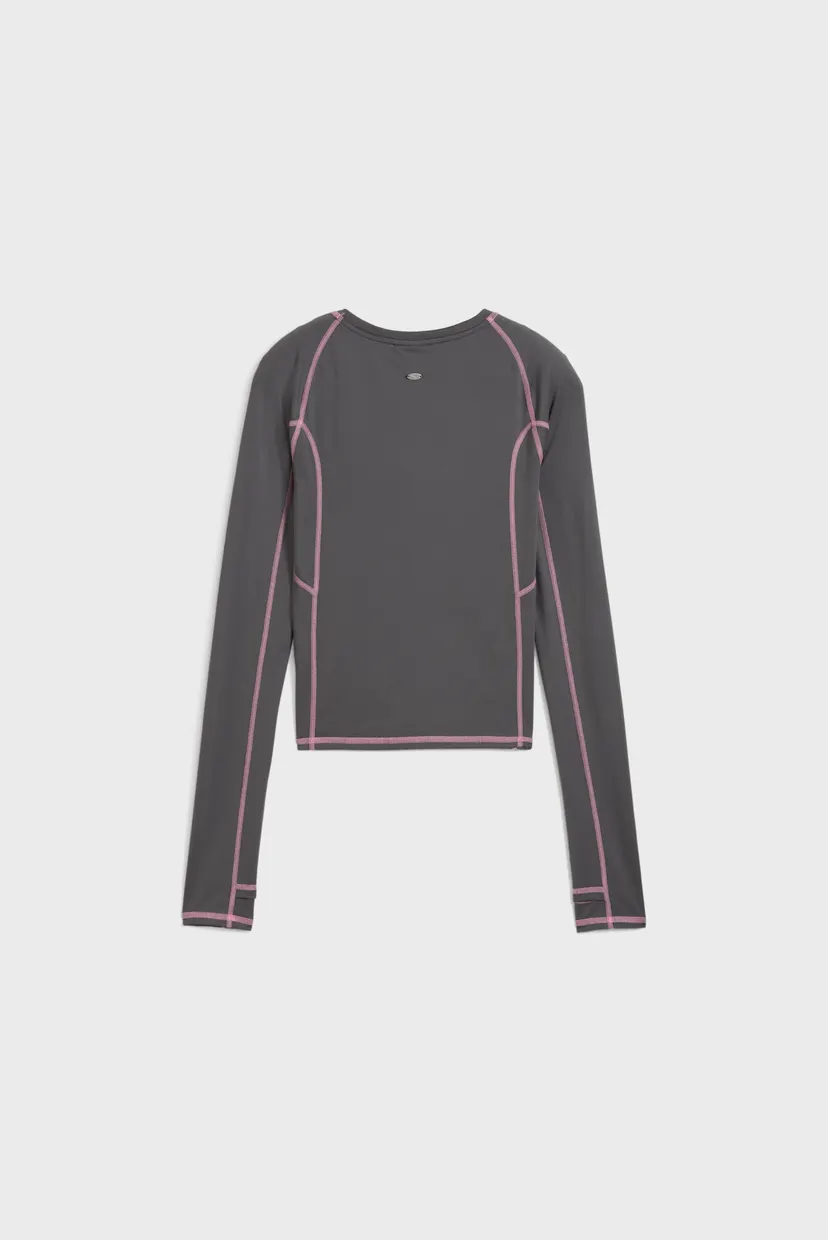 Жіночий сірий лонгслів YONA Tight Long Sleeve Top Women 7