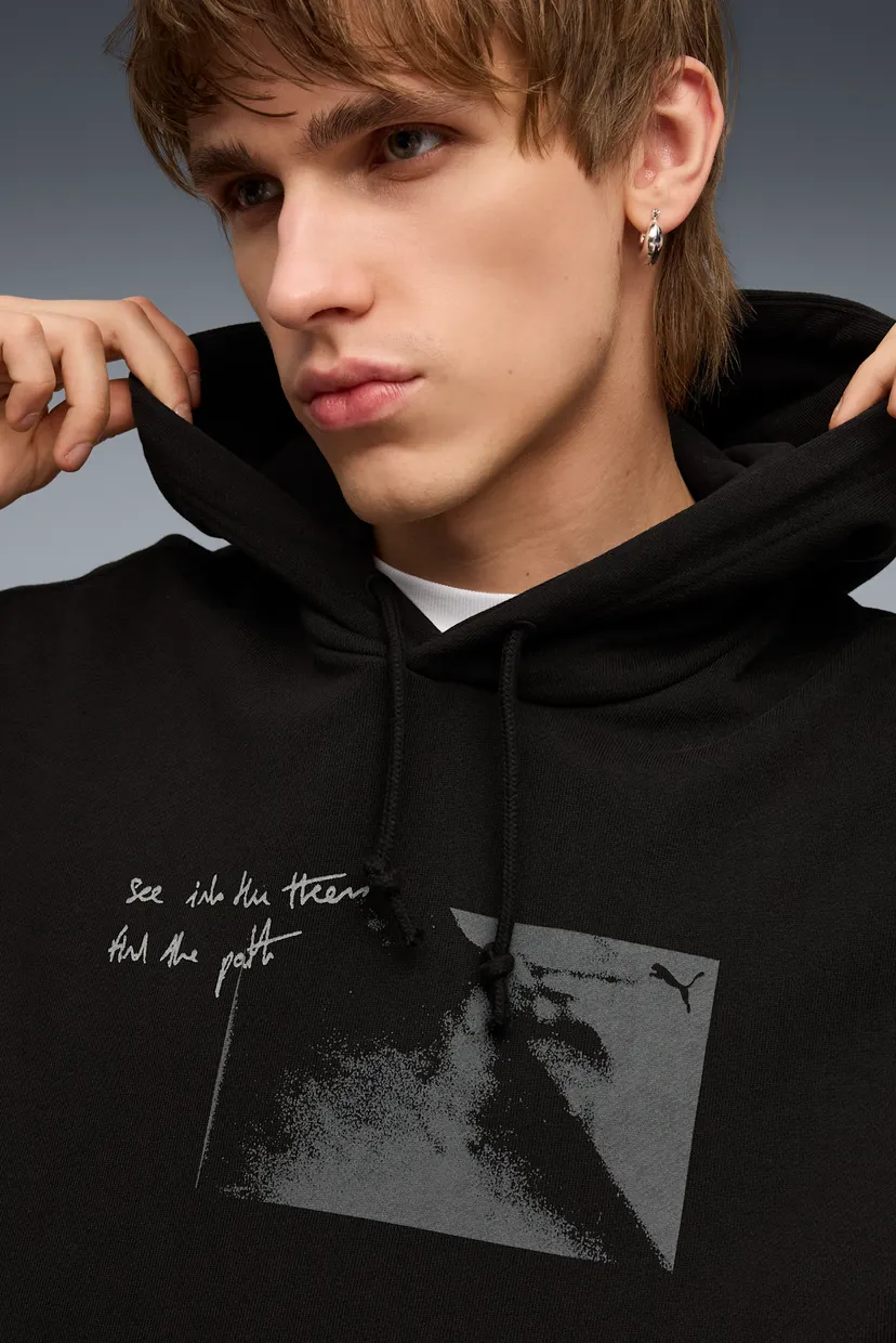 Чоловіче чорне худі GRAPHIC Forest Hoodie Men 4