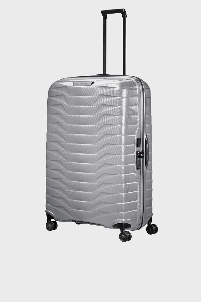Серебристый чемодан 86 см PROXIS SILVER 5