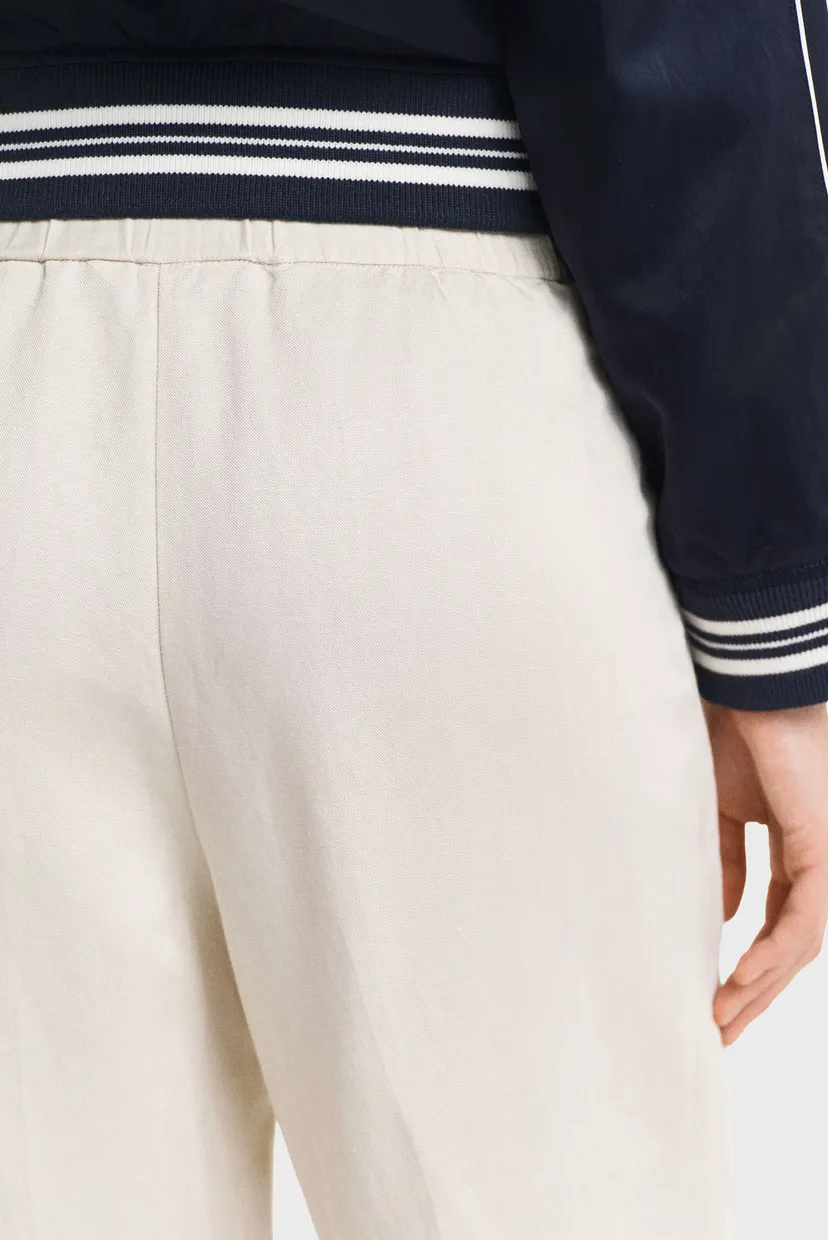 Жіночі білі лляні брюки REL LINEN BLEND PULL ON PANTS 4