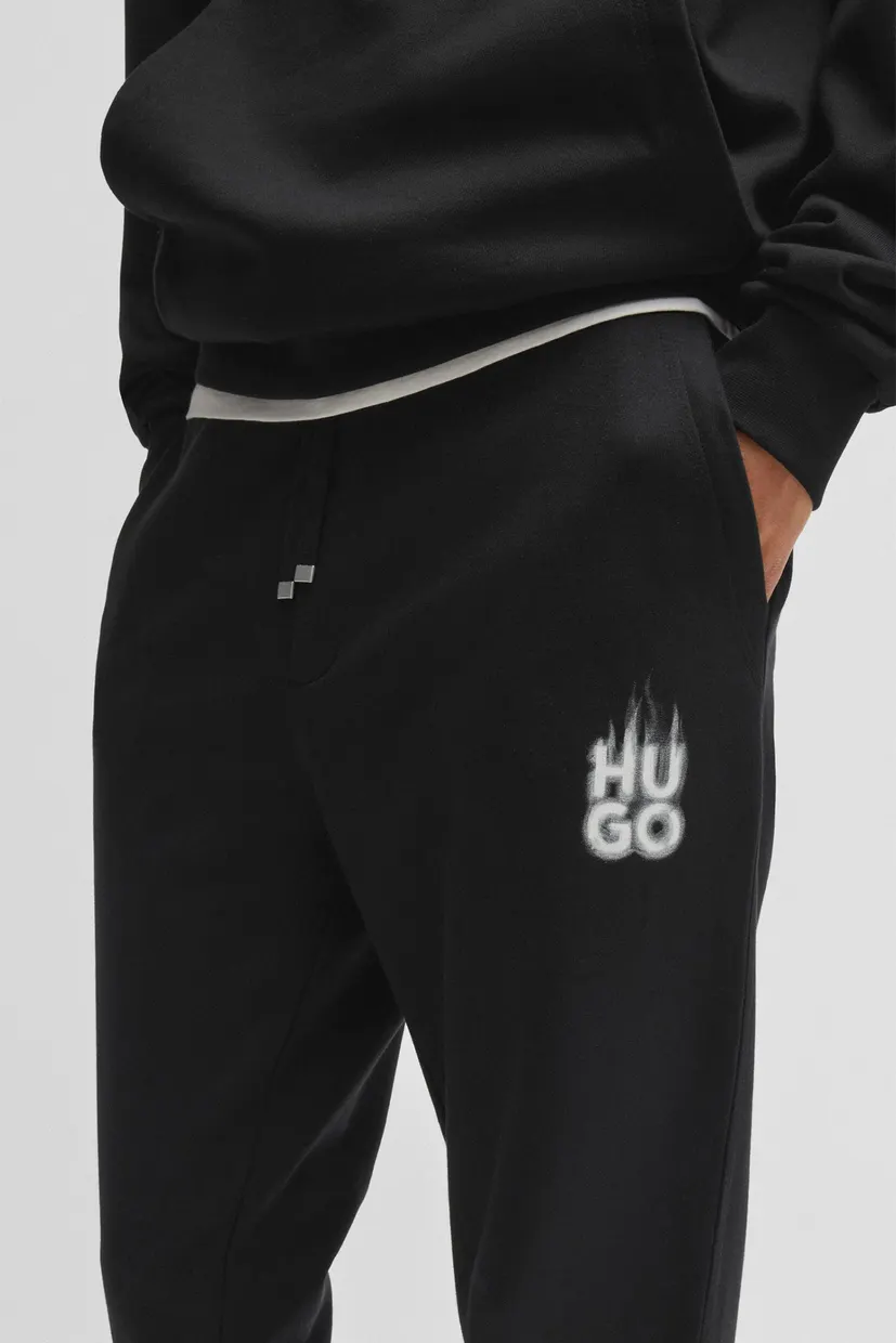 Чоловічі чорні спортивні штани 4