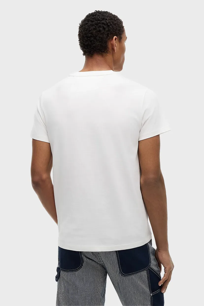 Чоловіча біла футболка SLIM SIGN CHEST SS TEE EXT 3