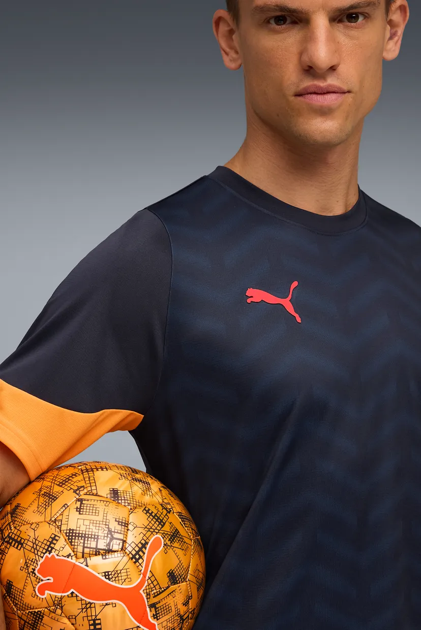 Мужская темно-синяя футболка с узором individualCUP Football Jersey Men 4