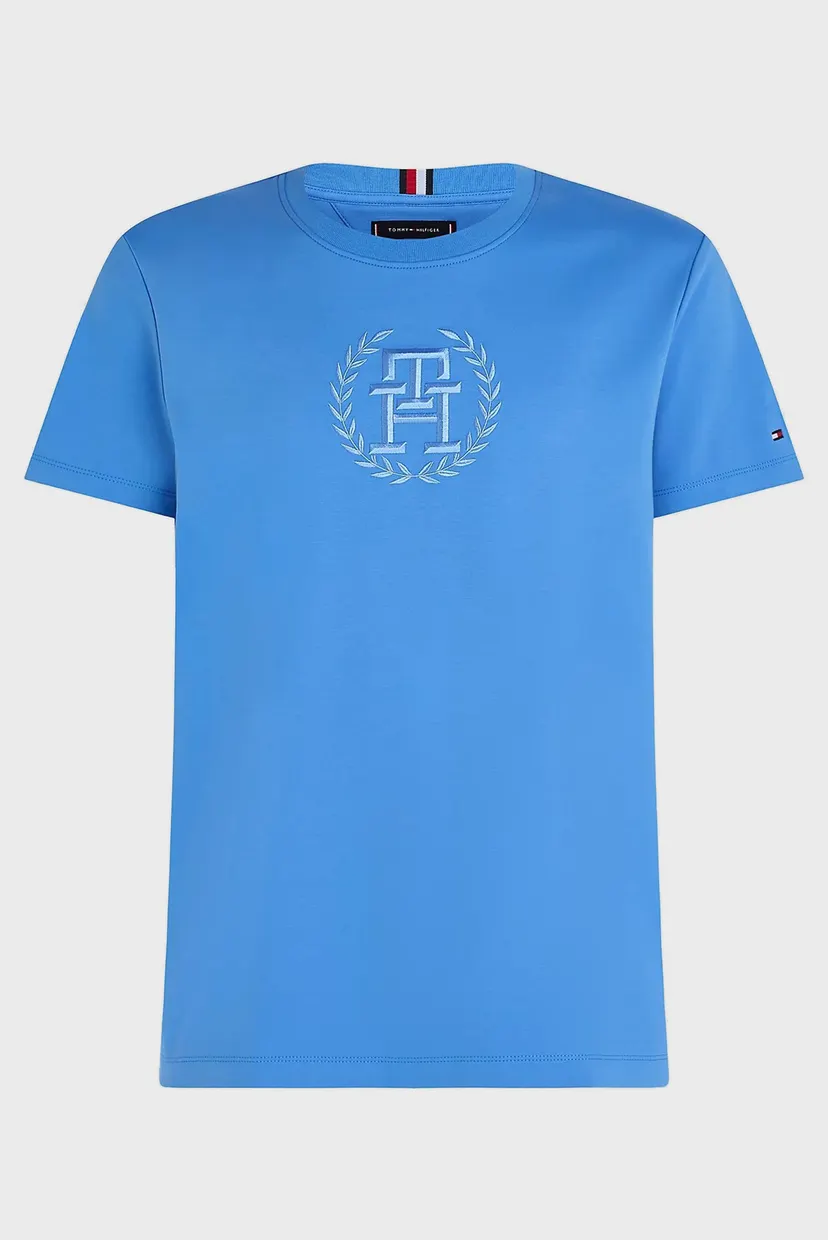 Чоловіча блакитна футболка TONAL LAUREL EMBRO TEE 5