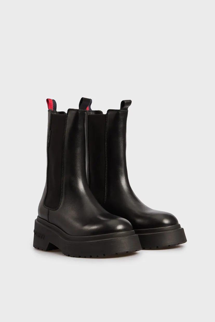 Жіночі чорні шкіряні челсі TJW CHUNKY CHELSEA 3