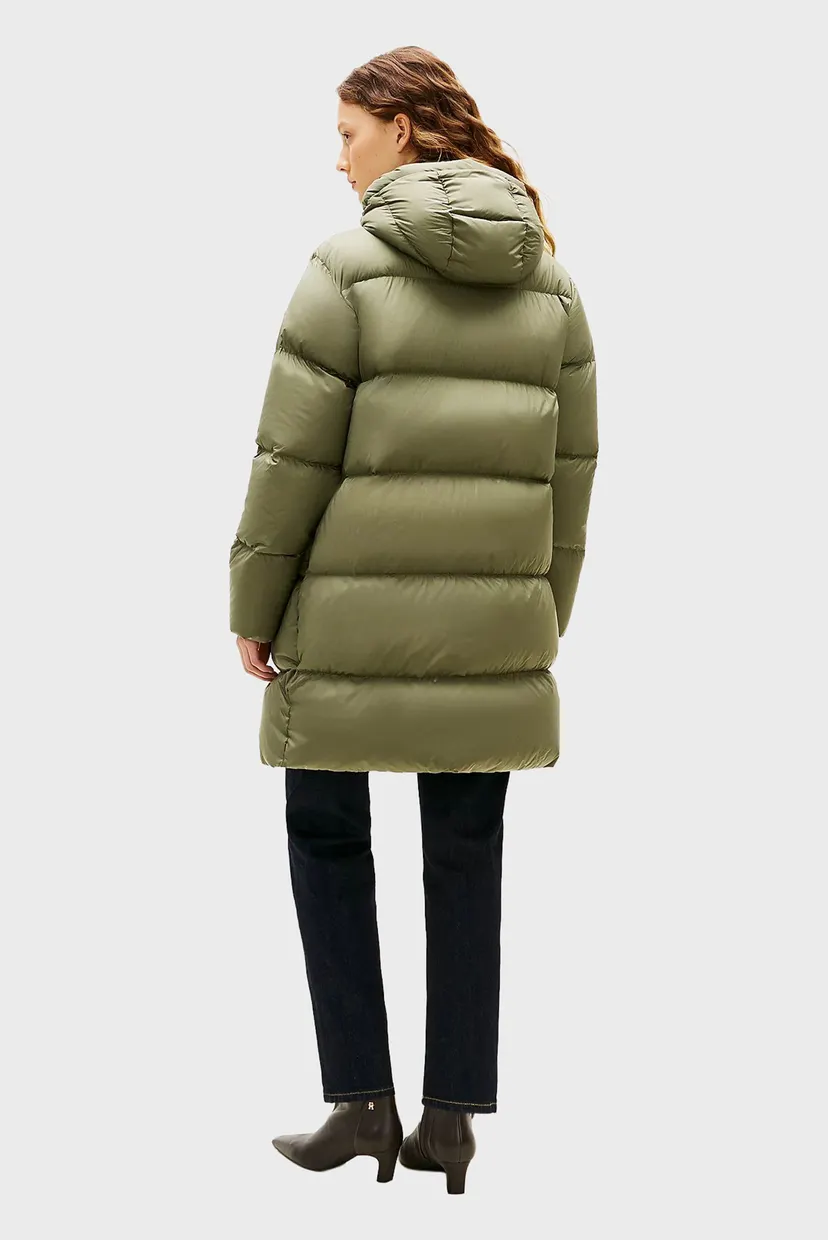 Женский оливковый пуховик MODERN 3