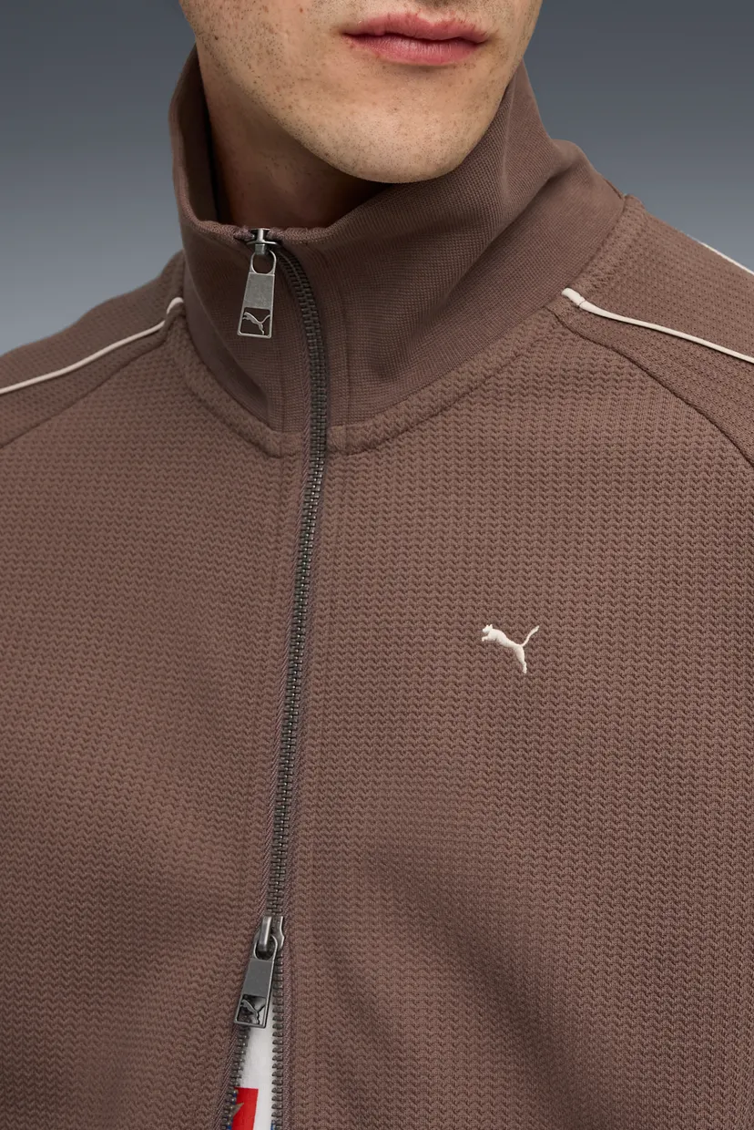 Мужская коричневая спортивная кофта T7 Track Jacket Men 4