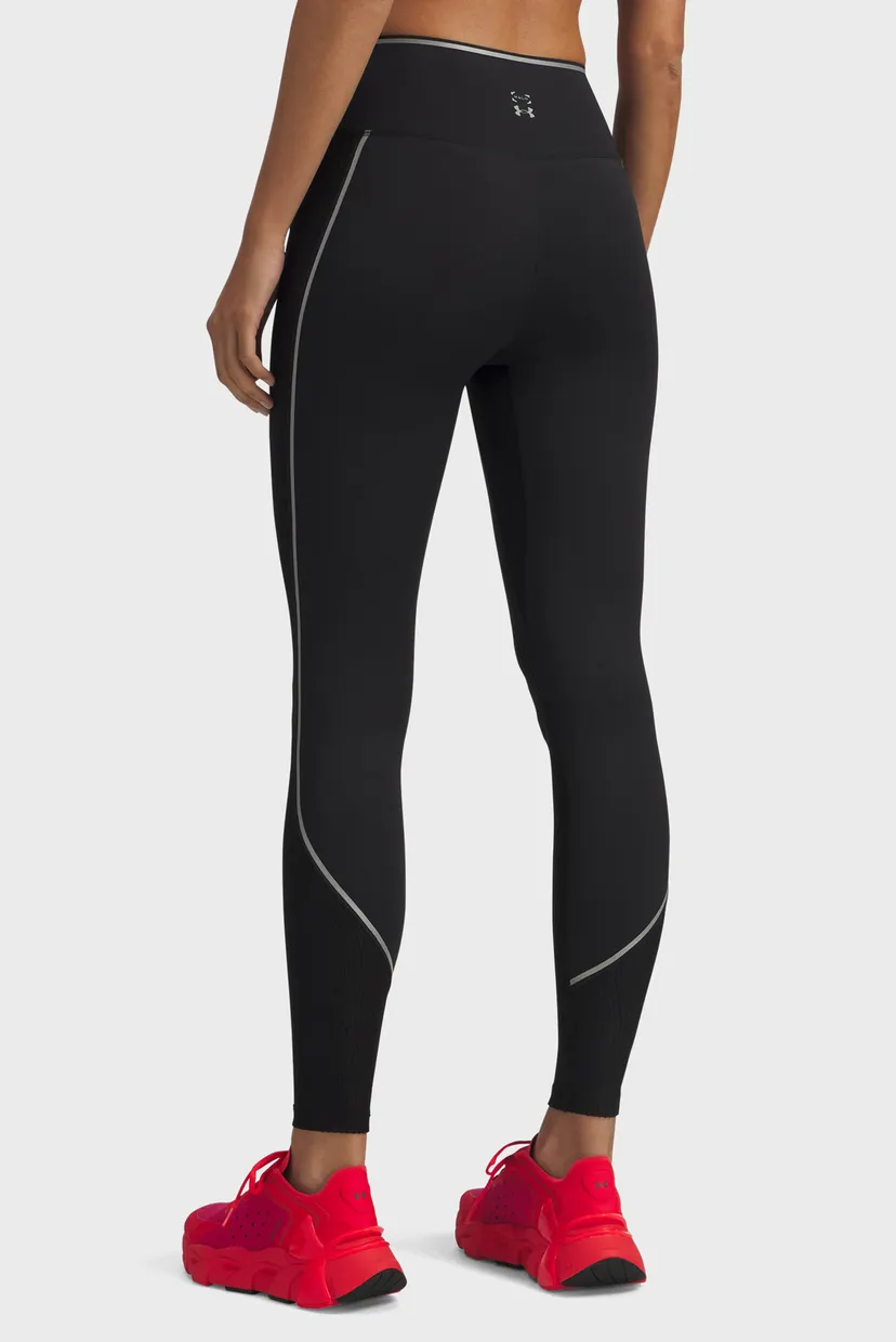 Женские черные тайтсы UA Halo Jacquard Legging 3