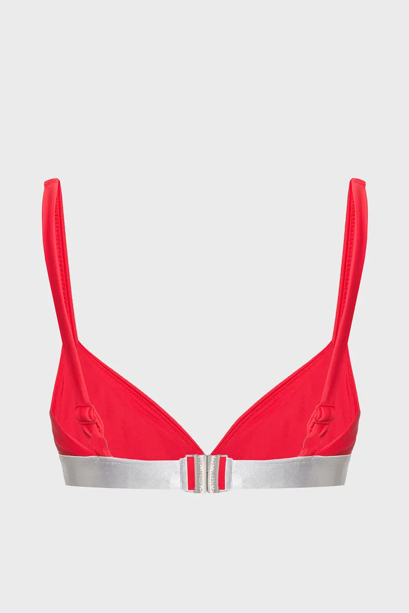 Жіночий червоний ліф від купальника LOGO TRIANGLE TOP 7