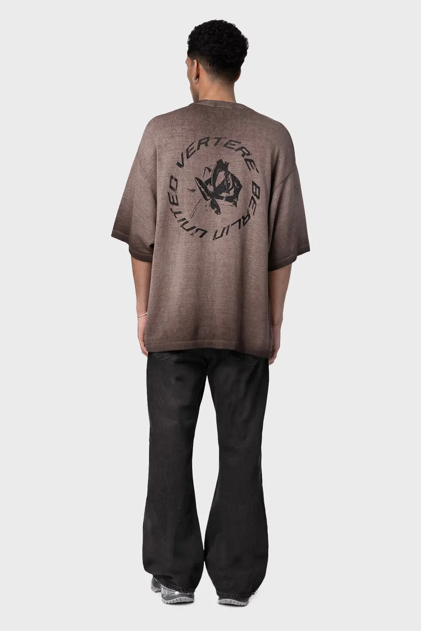 Коричневий джемпер CIRCLE KNIT (унісекс) 5