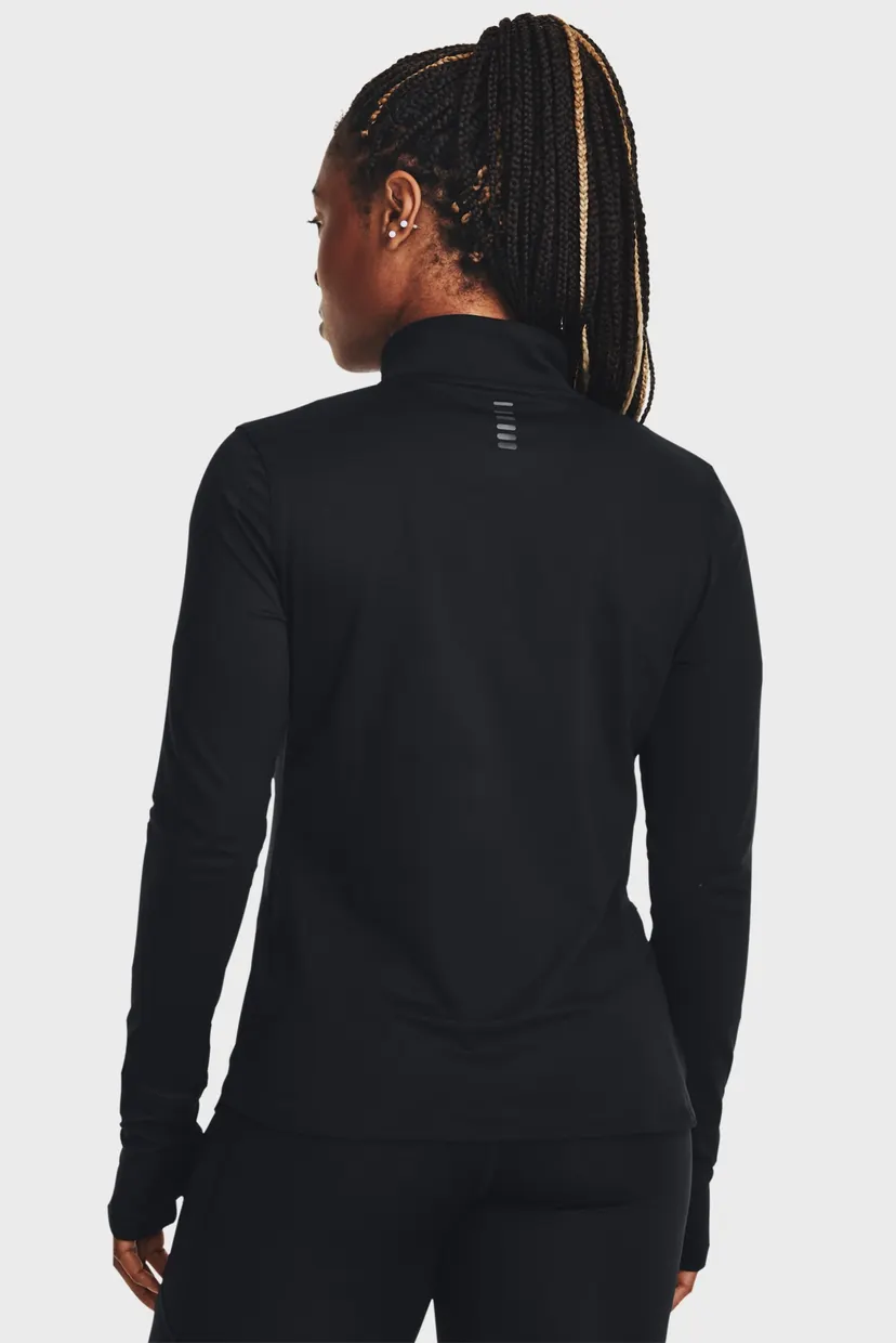 Жіночий чорний лонгслів UA Qualifier Run 1/2 Zip 3
