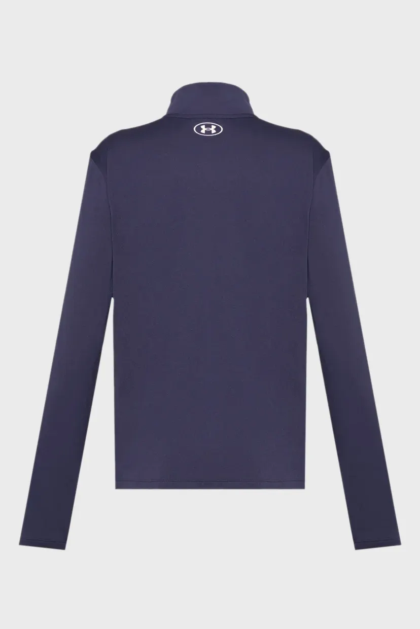 Жіночий темно-синій лонгслів UA Tech WM Tape Half Zip 5