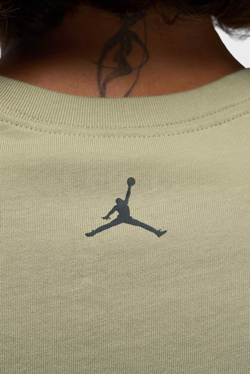 Мужская оливковая футболка M J BRND BR SNKR PCH SS CRW 6