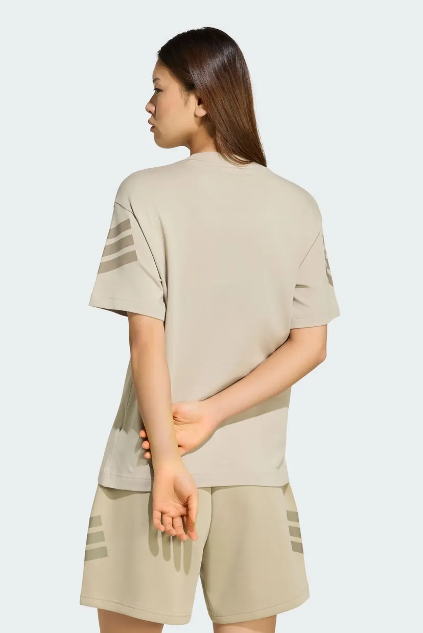 Жіноча бежева футболка Future Icons 3-Stripes 3