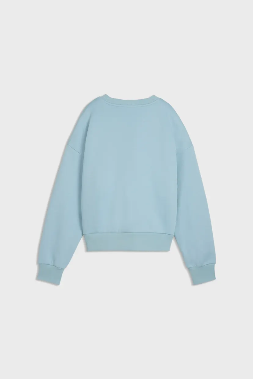 Женский голубой свитшот Essentials Elevated Logo Sweatshirt Women 5