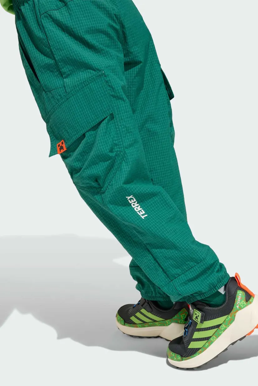 Дитячі зелені спортивні штани adidas Minecraft Terrex CLIMA365 Kids 6