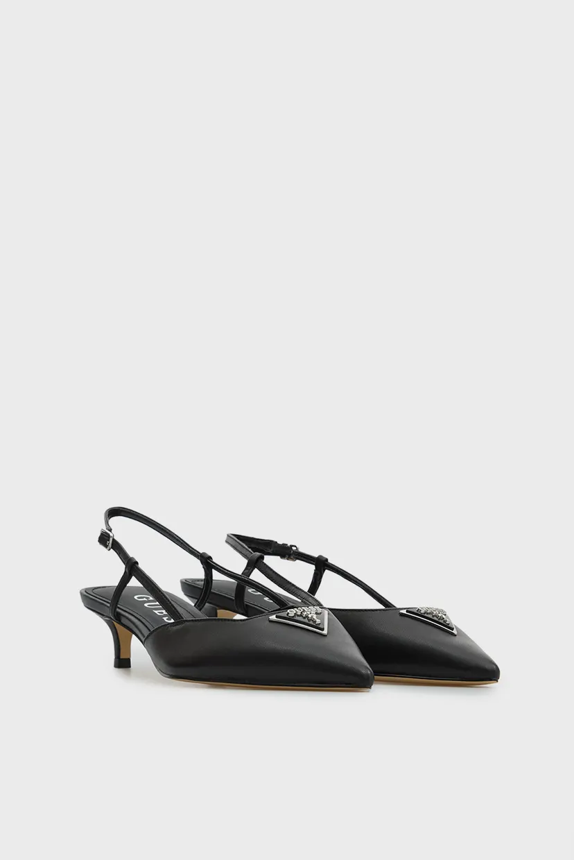 Жіночі чорні шкіряні слінгбеки JESSON 3