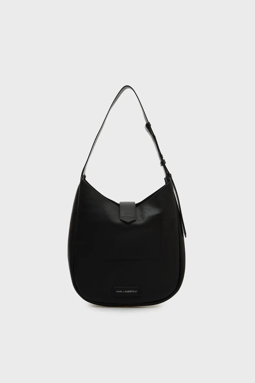 Женская черная кожаная сумка AUTOGRAPH SWING SM HOBO 4