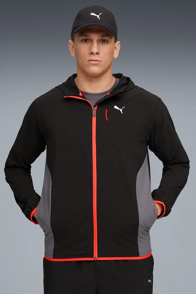 Чоловіча чорна вітровка FLEX STRETCH Woven Training Jacket Men