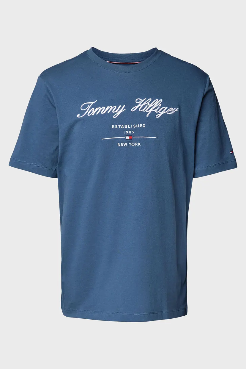 Чоловіча синя футболка SCRIPT LOGO TEE 6