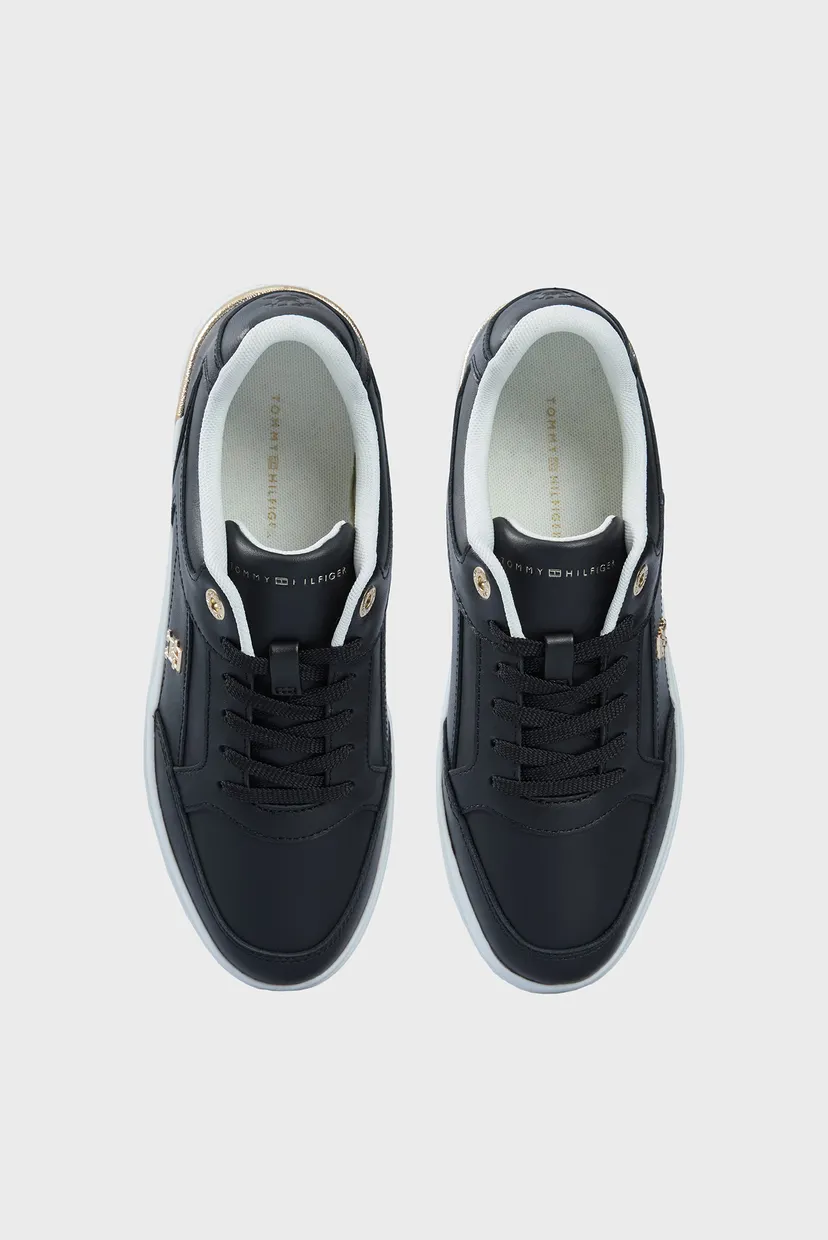 Жіночі чорні снікерси LUX HARDWARE COURT SNEAKER 4
