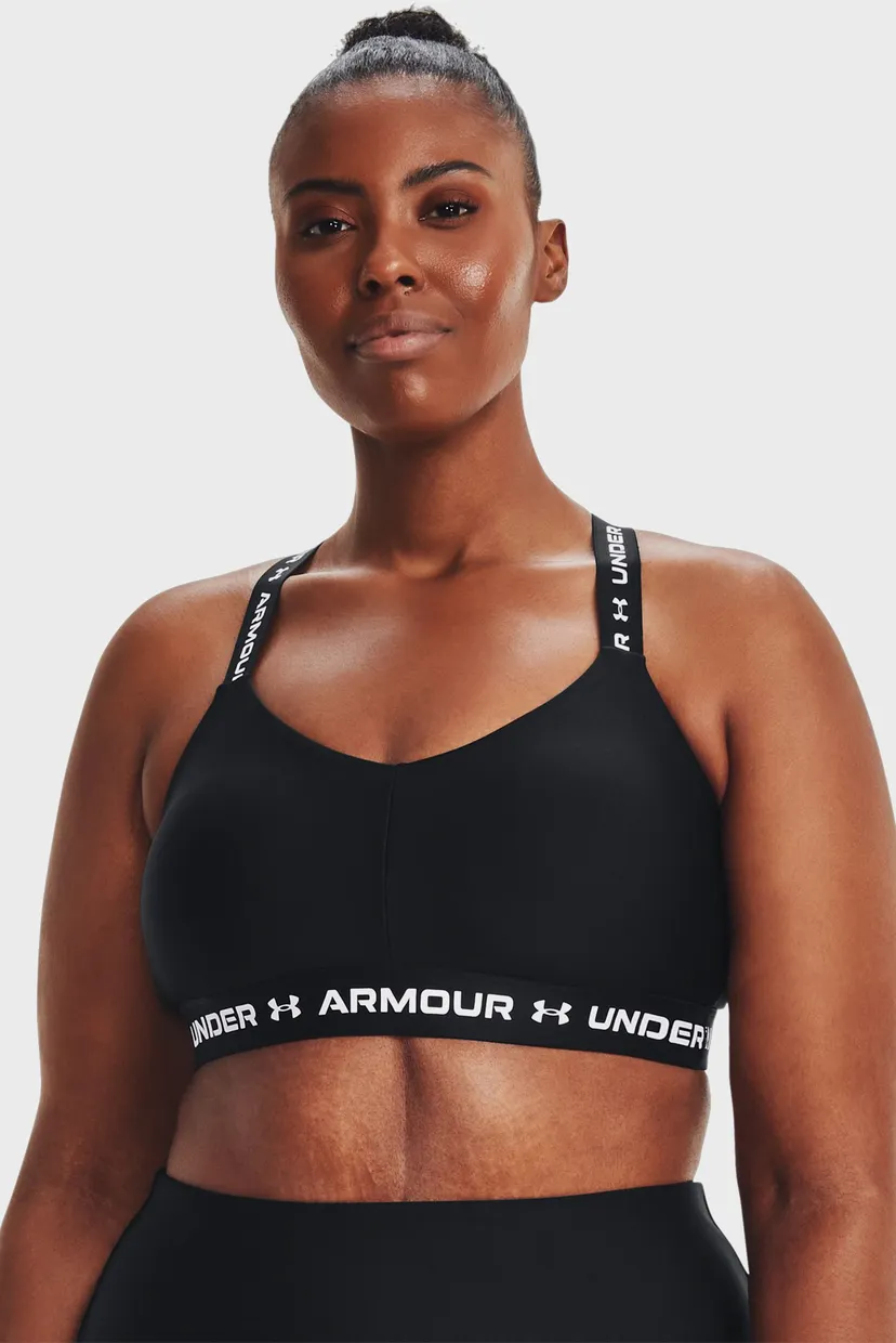 AO　レディース　BLK M Жіночий чорний топ UA Crossback Low-BLK Under Armour 1361033-001