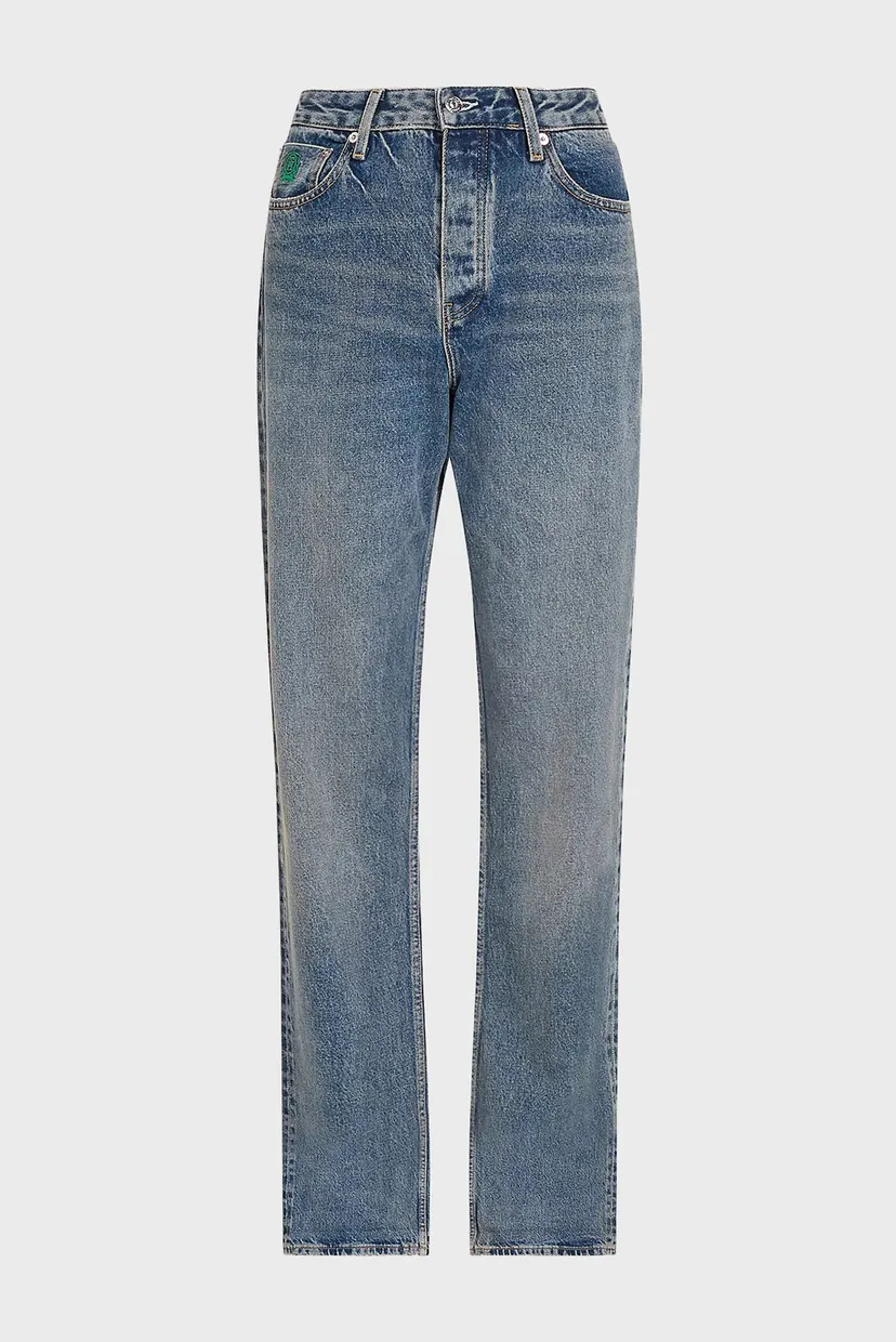 Женские синие джинсы LOOSE STRAIGHT SELVEDGE RW KENT 5
