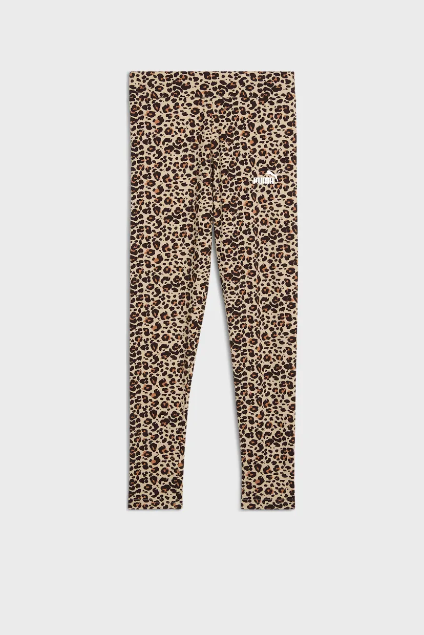 Детские бежевые леггинсы с узором Essentials Graphic Animal Print Leggings Youth 4