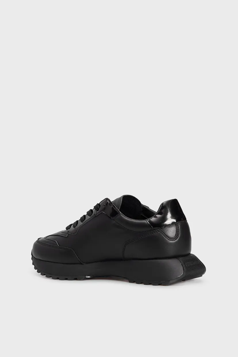 Мужские черные кожаные кроссовки LOW TOP LACE UP LTH W/ HF 4