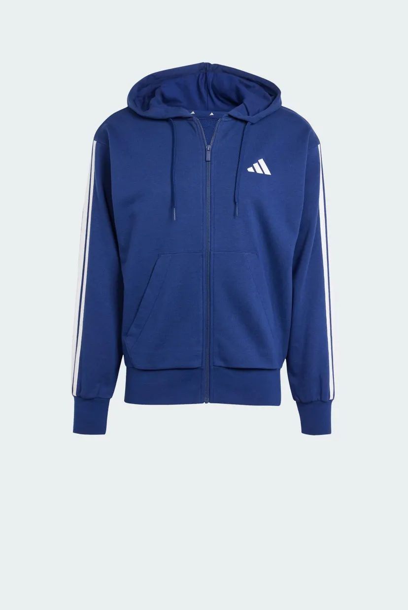 Чоловіче синє худі Essentials 3-Stripes French Terry 6