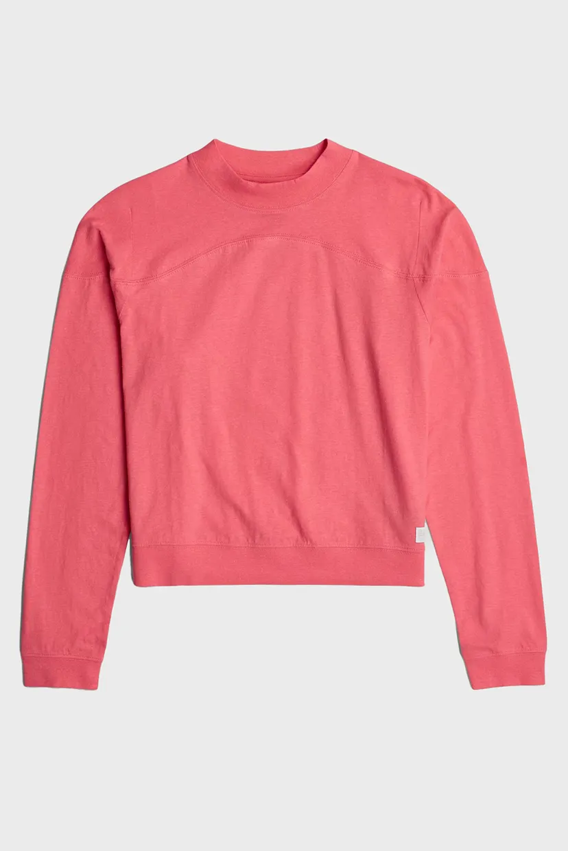 Жіночий рожевий світшот Constructed loose mock 5