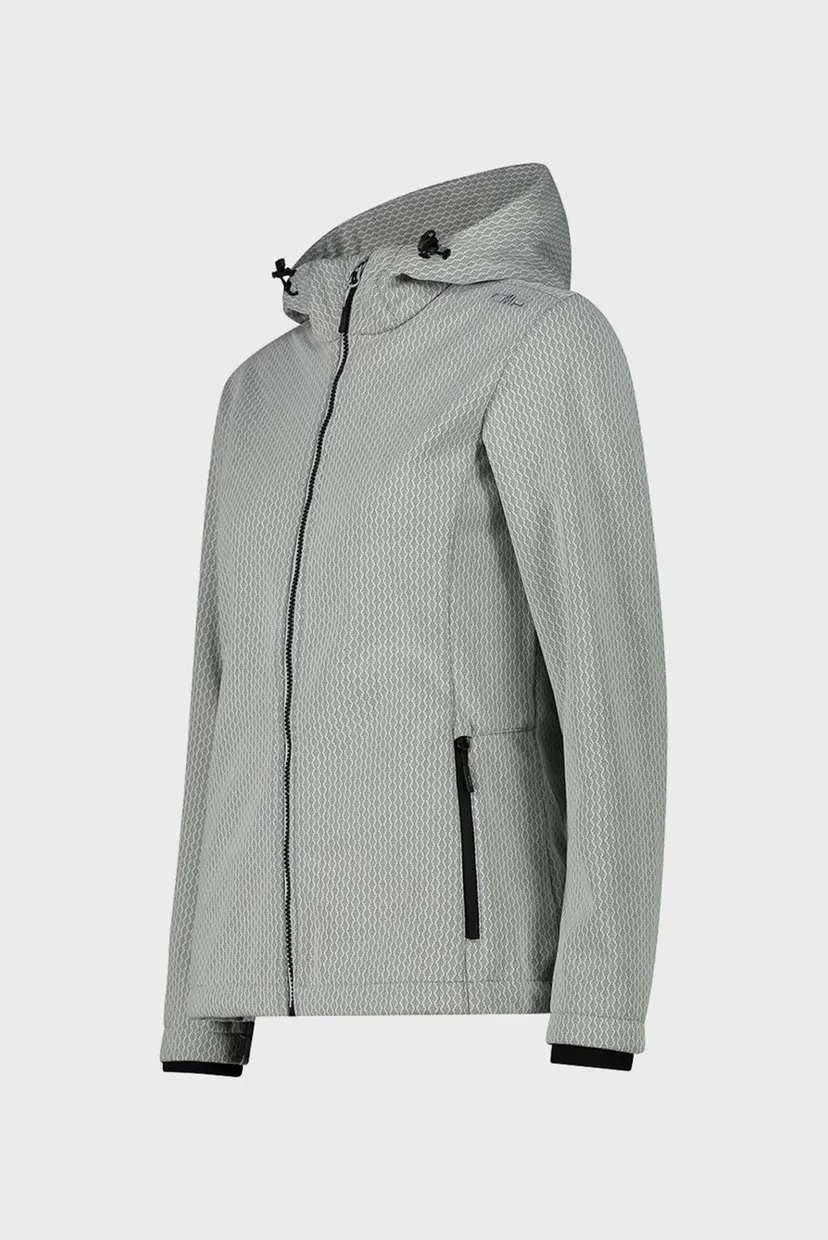 Жіноча сіра вітровка JACKET ZIP HOOD SOFTSHELL 3