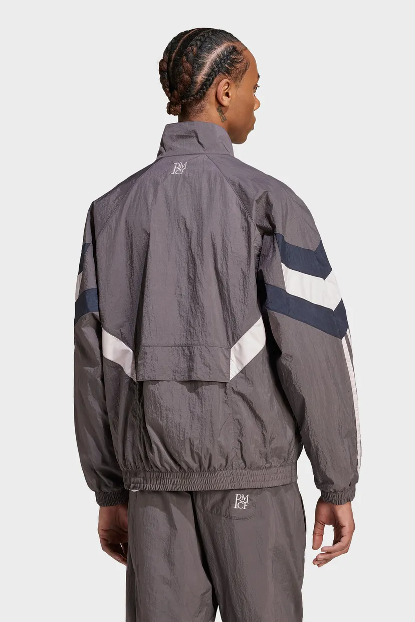 Мужская серая ветровка Real Madrid Originals adidas JI9479 — MD