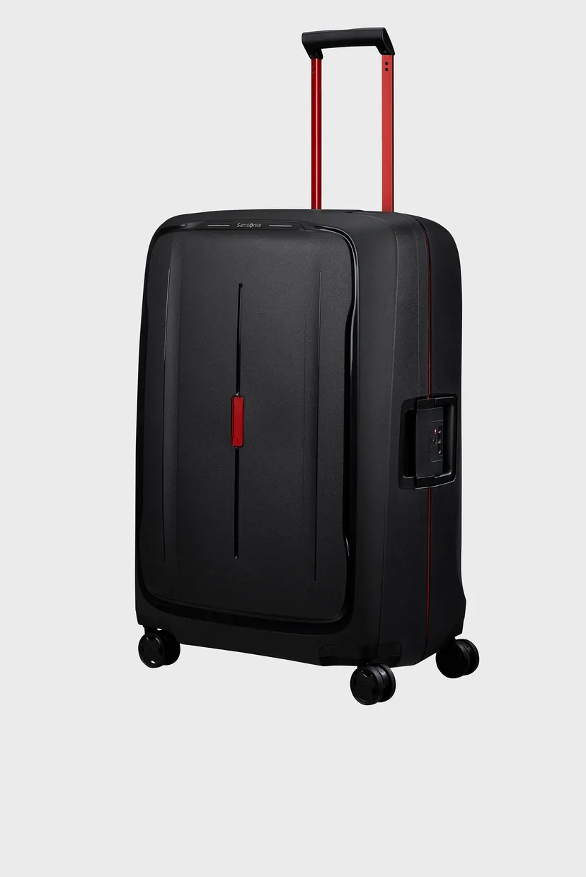 Чорна валіза 75 см ESSENS CHARCOAL/RED 6