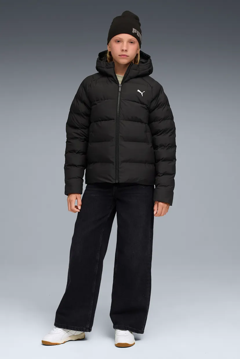 Дитяча чорна куртка Hooded Puffer Jacket Youth 4