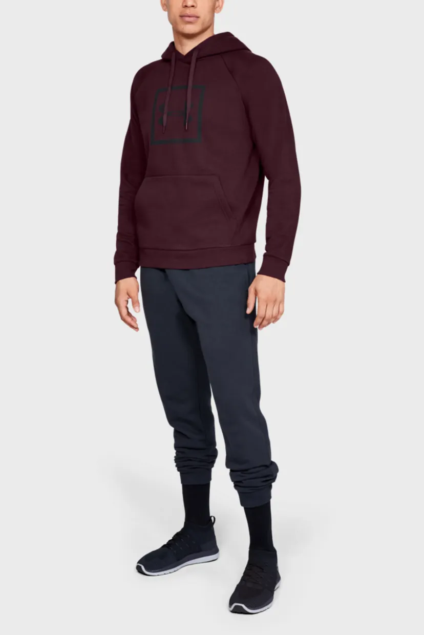 Мужское бордовое худи RIVAL FLEECE LOGO HOODY 3