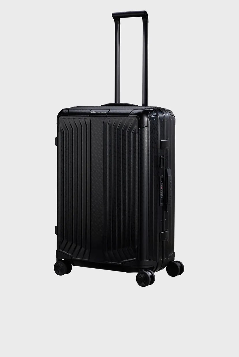 Чорна валіза 69 см LITE-BOX ALU / BOSS GRAPHITE MONOGRAM 5