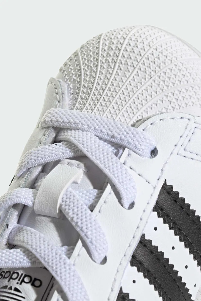 Дитячі білі снікерси Superstar II Elastic Lace Kids 8