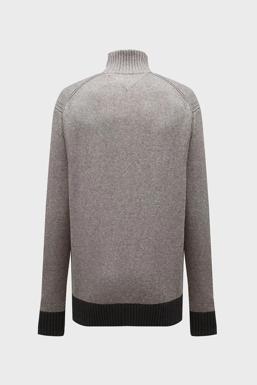 Чоловічий сірий кардиган MOULINE ZIP THRU 6