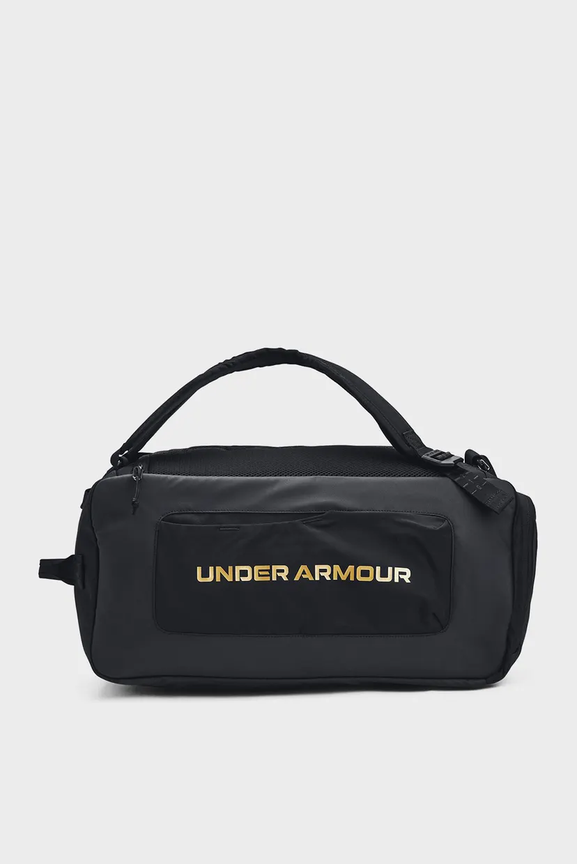Черная спортивная сумка-рюкзак UA Contain Duo SM BP Duffle 3