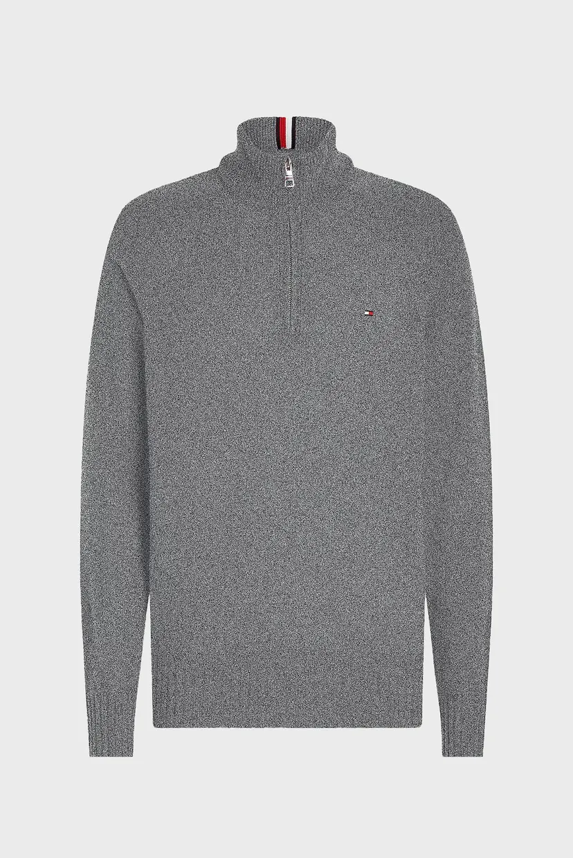 Чоловіча сіра вовняна кофта MULTI HTR MERINO ZIP MOCK 5