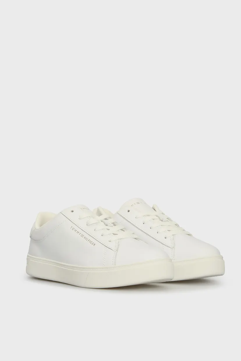 Жіночі білі шкіряні снікерси ESSENTIAL COURT SNEAKER 3