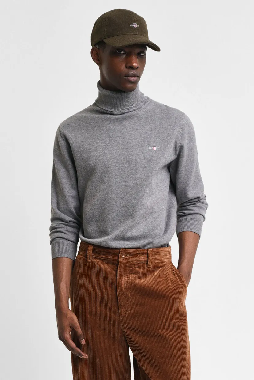 Мужской серый гольф CLASSIC COTTON ROLLERNECK 3