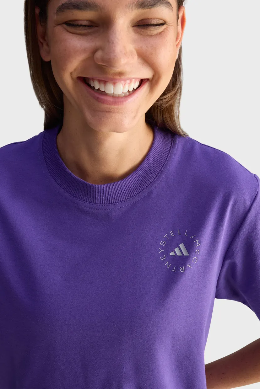 Жіноча фіолетова футболка adidas by Stella McCartney TrueCasuals Regular Sportswear 4